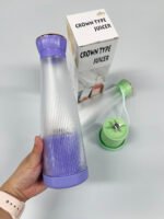 ⁦Presse-agrumes électrique, mixeur à smoothies, mixeur portable, mixeur USB, mini robot culinaire à deux lames⁩ - الصورة ⁦7⁩