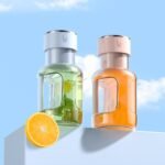 ⁦Mixeurs portables, centrifugeuses, centrifugeuses rechargeables pour fruits et légumes, centrifugeuses, centrifugeuses faciles à nettoyer pour fruits et légumes. Offres Prime Of Day.⁩ - الصورة ⁦4⁩